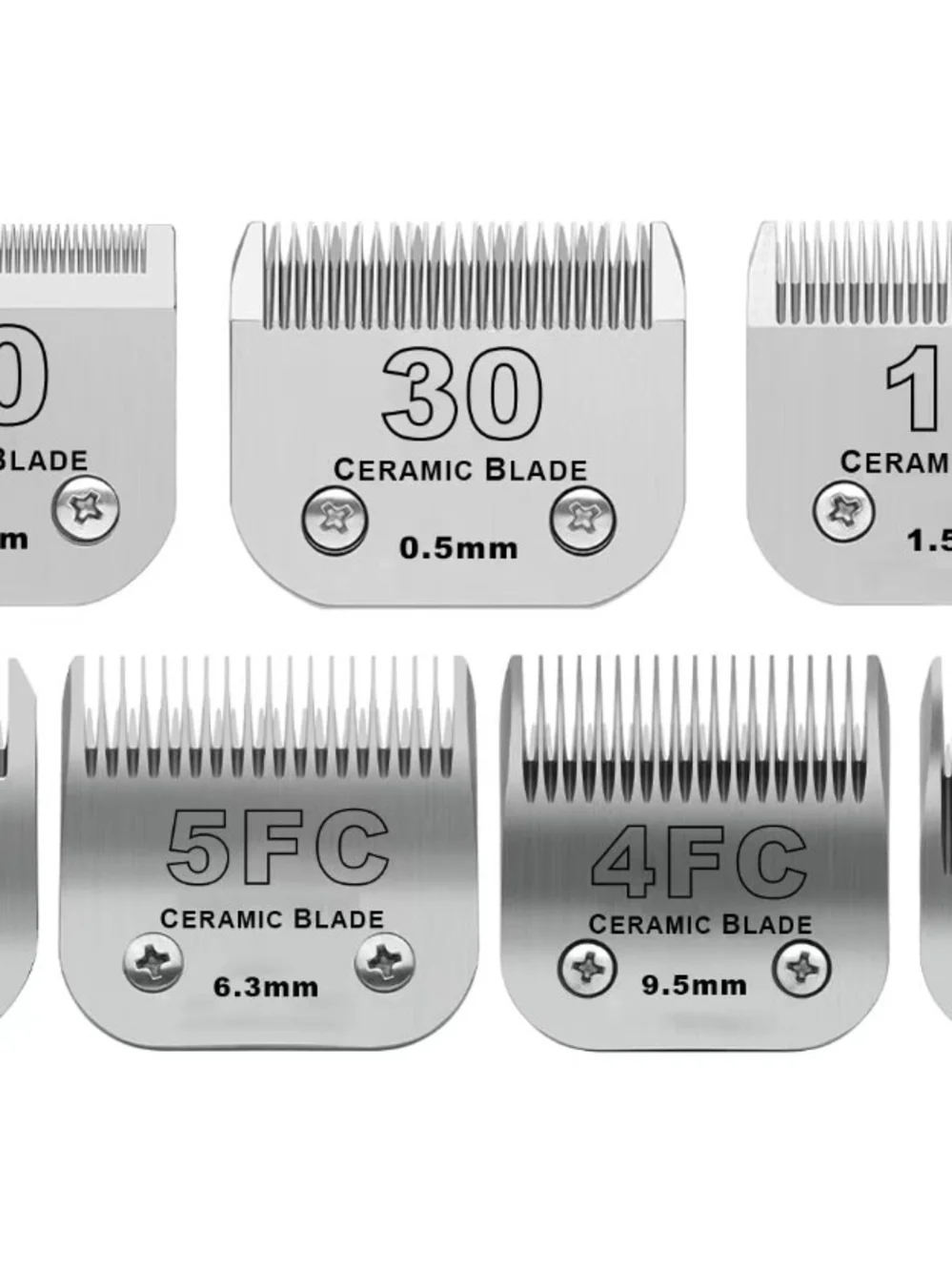 Dog Grooming Ceramic Blades Set,Compatible with Andis,Oster A5,Wahl KM10